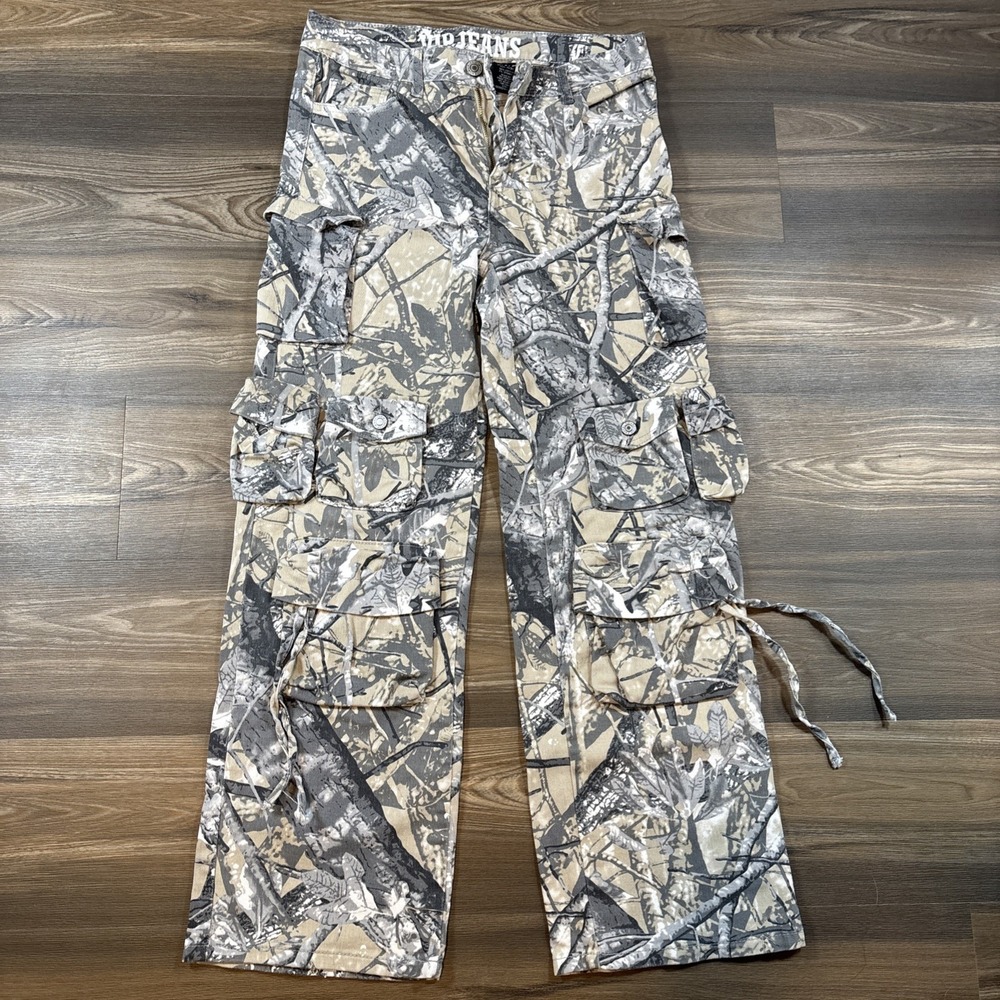 VIP Jeans Women's Camo Multi Pocket Cargo Pants